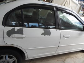 2002 Honda Civic LX White Sedan 1.7L AT #A24926